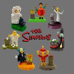 Vintage The Simpsons Burger King Spooky Light-Up Toys